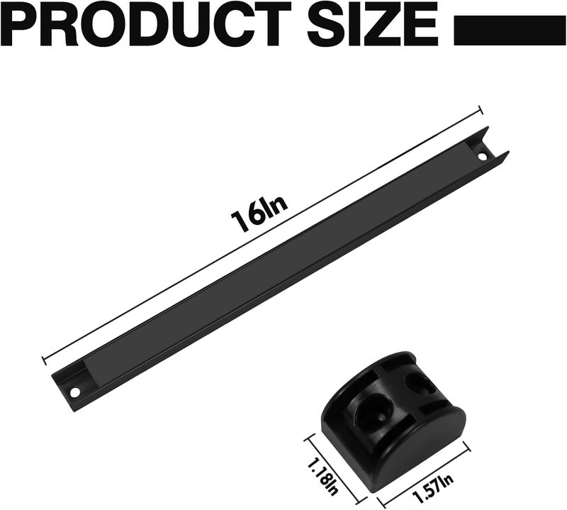 SDLDEER 5 Pack Magnetic Tool Holder, Magnetic Strips Tool Magnet Bar PVC Coated for Garage Tool Organizer 16 In - Image 2